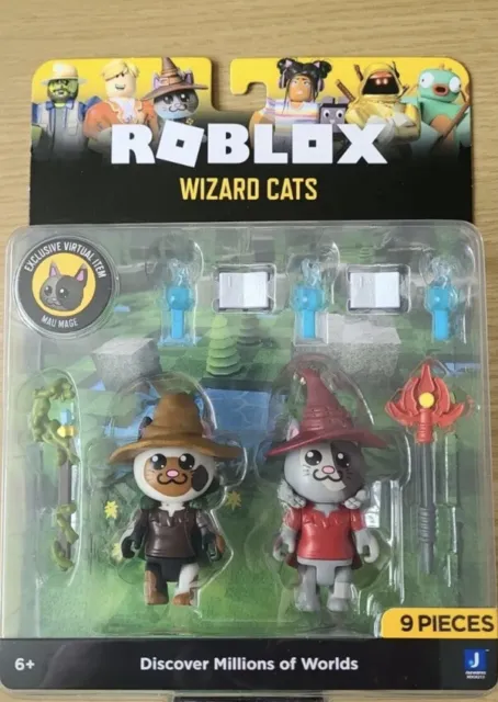 Roblox Celebrity Collection - Wizard Cats Game Pack [Includes Exclusive  Virtual Item]