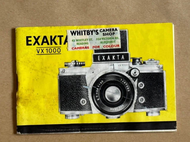 Exakta VX 1000 Instructions