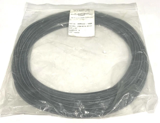 Process Technologies 10" EPDM Metal Detectable Polyclamp Gaskets 40M0EZ-1000
