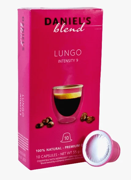 100 Capsules de Café Compatibles pour Nespresso Espresso Lungo Intensité 09