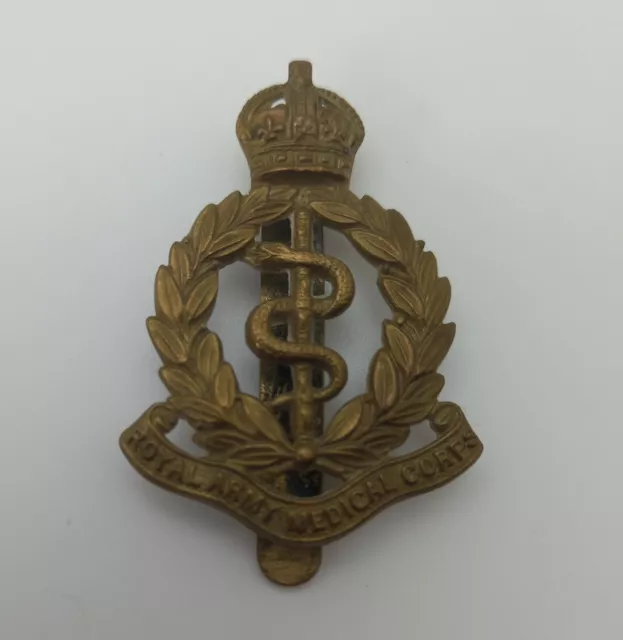 Royal Army Medical Corps Brass Badge, Fine Condition, Vintage