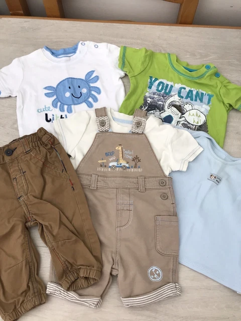 George Baby Baby Summer Clothes Bundle Inc. Tops And Bottoms Aged 3-6 Months a1