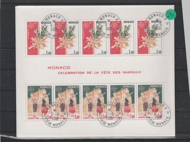 Monaco    Block   gestempelt   3x  MiNr. Block 17