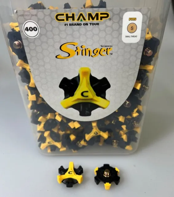 Champ Scorpion Stinger Golfschuh Spikes. 6 mm kleiner Metallgewinde-Einsatz.