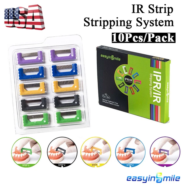 10Pcs Dental Orthodontic Interproximal Reduction Polish Strip IR Kit EASYINSMILE