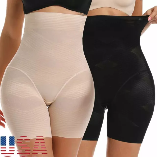 Fajas Women's High Waist Shapewear Short Tummy Control Body Shaper Girdle  Pants 