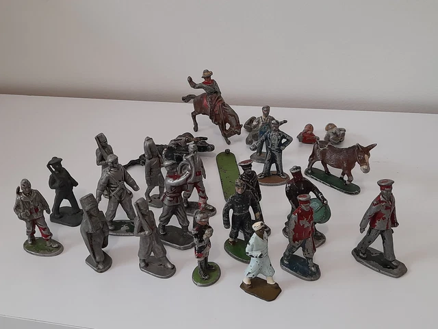Lot De 6 Soldats Quiralu En Aluminium – Figurines Françaises Seconde Guerre – Occasion