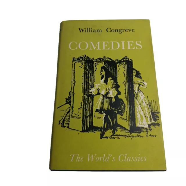 Comedies William Congreve Worlds Classics 1963 Hardback Book