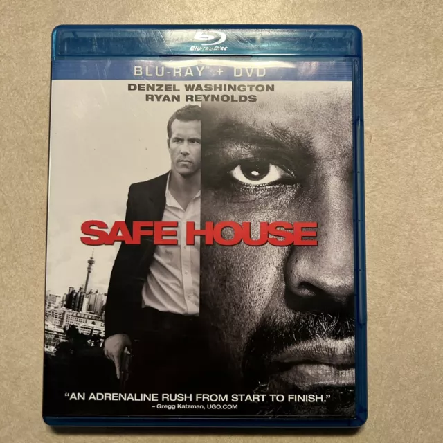 SAFE HOUSE (BLU-RAY Disc, 2012, 2-Disc,Digital Copy) Authentic US