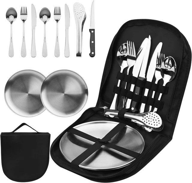 Portaposate Da Viaggio JEXOWIQ - 2 Pezzi, In PP, Con Moschettone, Per Campeggio E Picnic - Foto 11