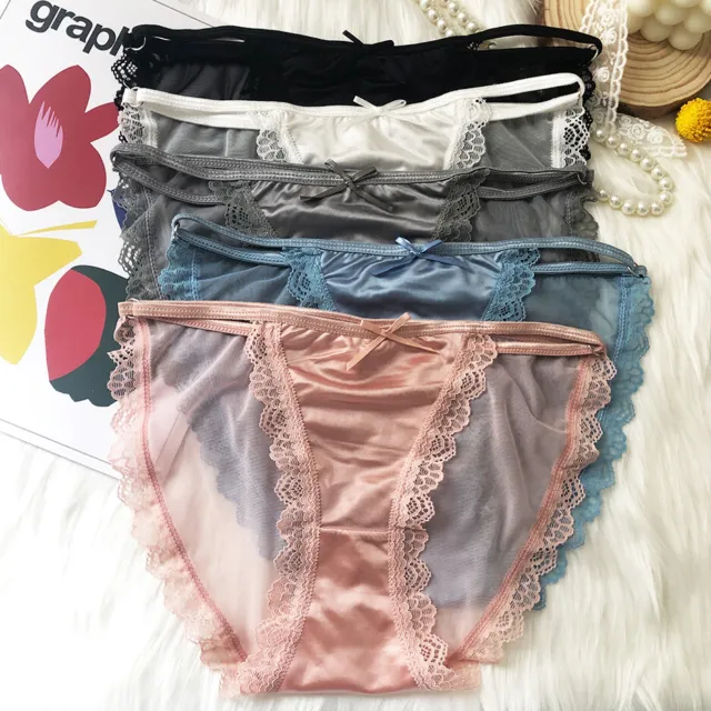 Baby Pink Satin Panties Sissy Tanga Knickers Underwear Briefs