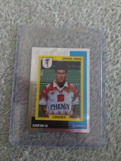 N°225 zinedine zidane rookie bordeaux carte panini football card