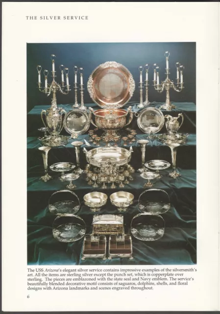 Reed & Barton Battleship Arizona Antique American Sterling Silver Naval Service
