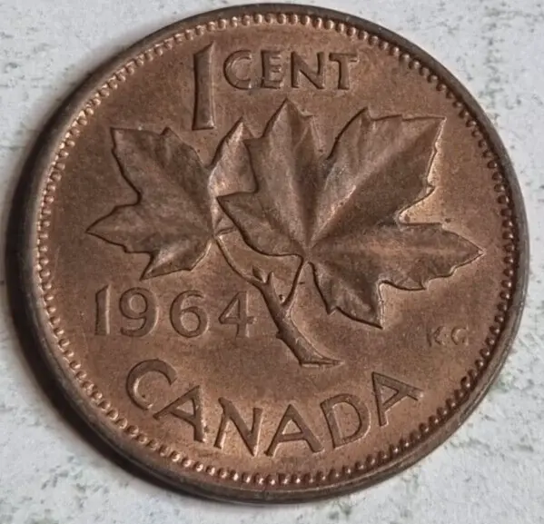 Canada 1964 1 Cent coin
