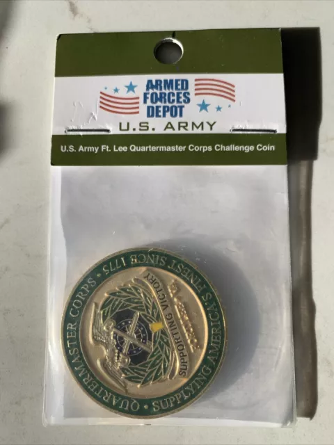 US Army Quartermaster Corps Fort Lee, VA Challenge Coin