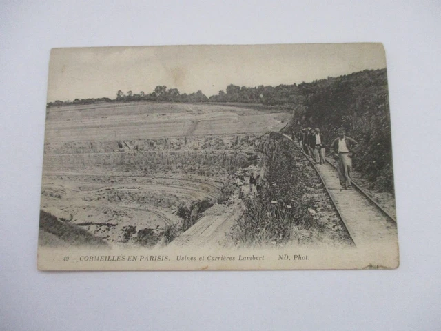 Cpa Val D'oise 95 Cormeilles En Parisis Usines Et Carrieres Lambert