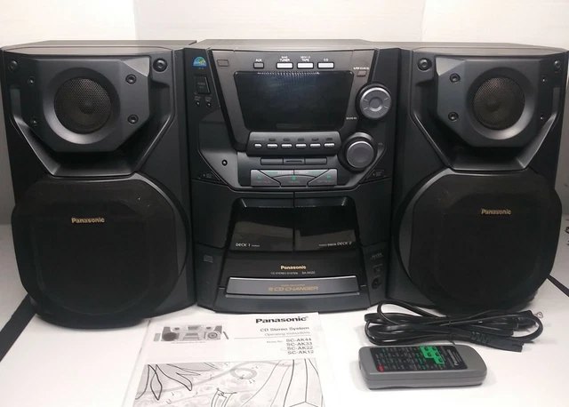 PANASONIC SA-AK22 STEREOANLAGE 5 CD Wechsler Dual Kassette mit ...