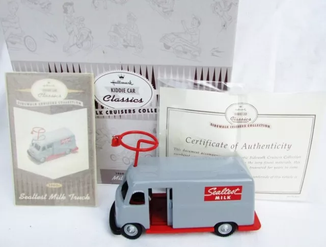 Kiddie Car Classics 1960s Sealtest Milk Truck mint in box with COA Hallmark