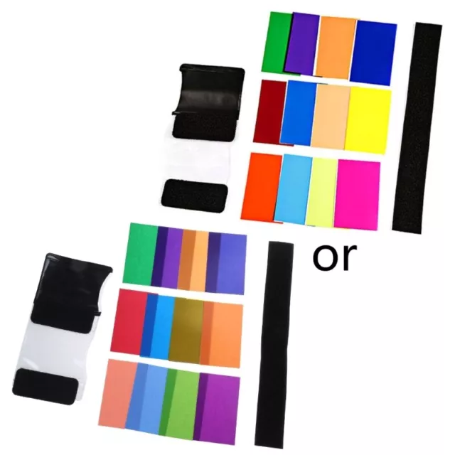 12 PCS Color Card Diffuser Soft Box Lighting Gel Filter for Camera