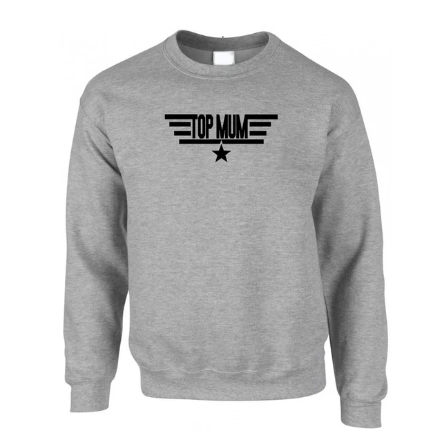 Movie Parody Jumper Top Mum Flight Logo Gun Stars Stripes Mother's Day