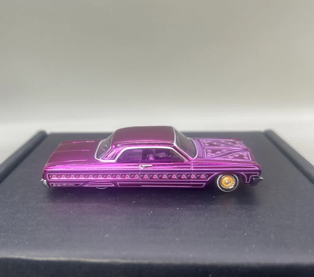 65 CHEVY IMPALA * PINK * Hot Wheels Garage Series Rare Find