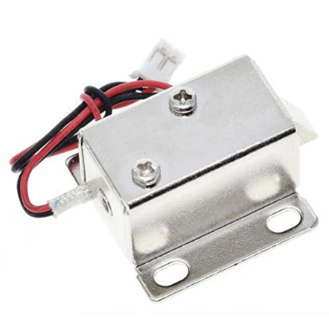 Serrure électrique Solénoïde 12V DC - Pour Armoire, Tiroir, Porte - Dimensions 27x29x18 Mm