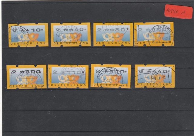 Deutschland  Automatenmarken  Posten/Lot  gestempelt 8x MiNr. 3