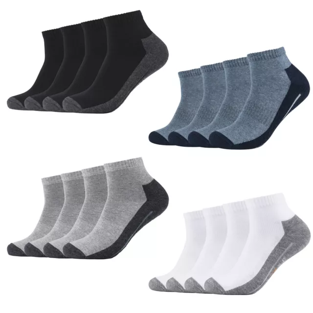 Camano Unisex Socken - Pro Tex Function Quarter, einfarbig, 4er Pack