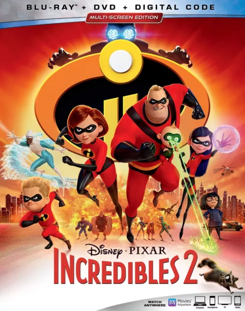 INCREDIBLES 2 (Blu-ray) Craig T. Nelson Holly Hunter Sarah Vowell