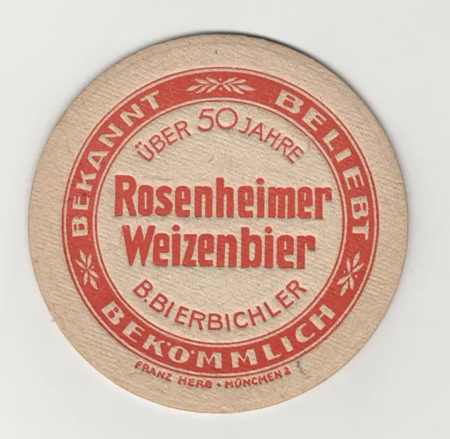 sous bocks ancien Rosenheimer-bierdeckel/beermat/bierviltje/coaster