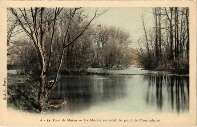 CPA CHAMPIGNY-sur-MARNE Le Marne en Aval du Pont de Champigny (1351960)