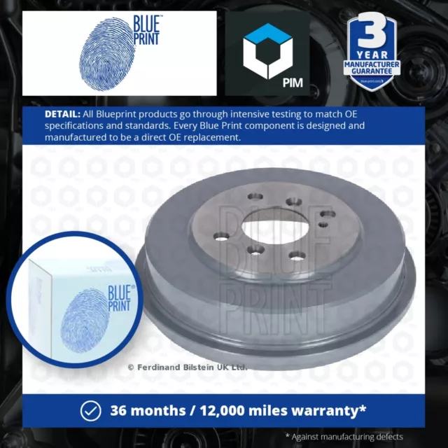 2x Brake Drums (Pair) Rear 229mm ADBP470027 Blue Print Set CN151126AA 1780744