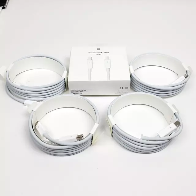 LOT of 5 Apple A1410 Thunderbolt Cable 2m 6' MD861ZM/A NOB LOT of 5 Apple A1410 Thunderbolt Cable 2m 6' MD861ZM/A NOB