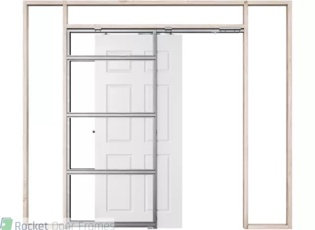 Rocket Door Frames COMPLETE Pocket Door Kit with Jamb/Linings and Door Furniture