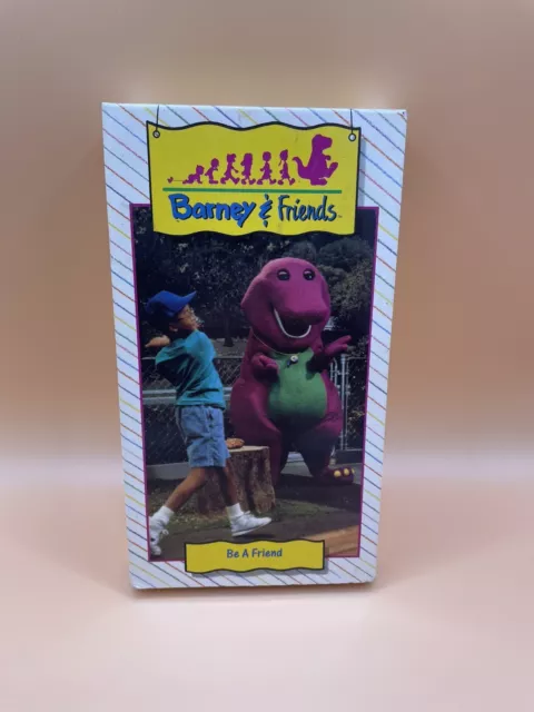 BARNEY AND FRIENDS VHS Tape Be a Friend Time Life With Unused Sticker ...