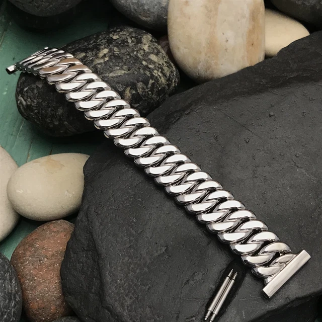 rare 14k White Gold Filled Kreisler nos unused 1950s Vintage Watch Band