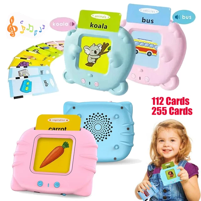 TALKING FLASH CARDS Toddlers Preschool Words Learning Educational Toys ...