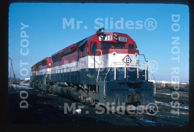 Original Slide EL Erie Lackawanna Both Bicentennial Units: SDP45 3638 & SD45