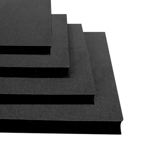 BLACK Solid Rubber Sheeting / Mat Matting VARIOUS THICKNESS & SIZES