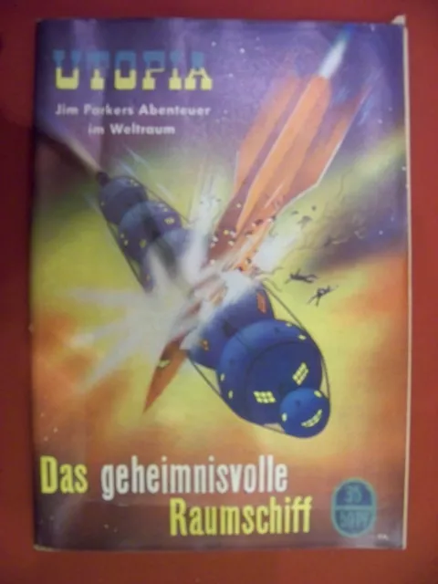 Utopia - Das geheimnisvolle Raumschiff   Heft 35  rare 1. Auflage prima  Zustand