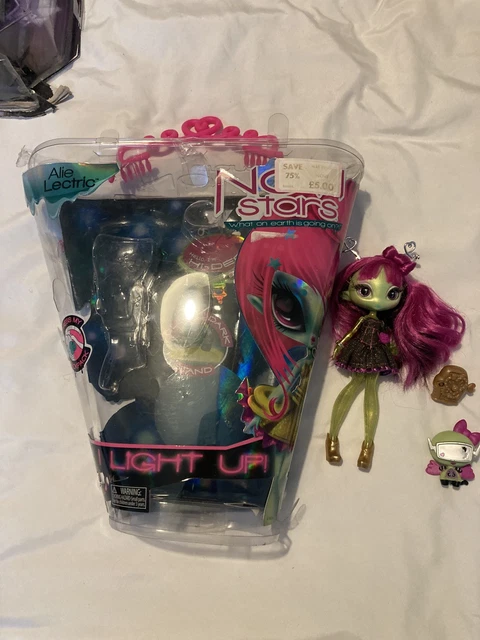 NOVI STARS ALIE Lectric Doll with Working Light Rare Retired