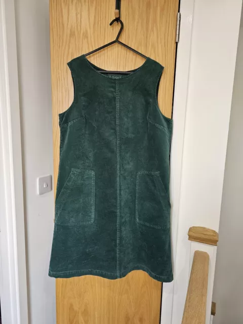 SEASALT PINAFORE DRESS Chywoone Dress Size 20. Deep Blue Cotton
