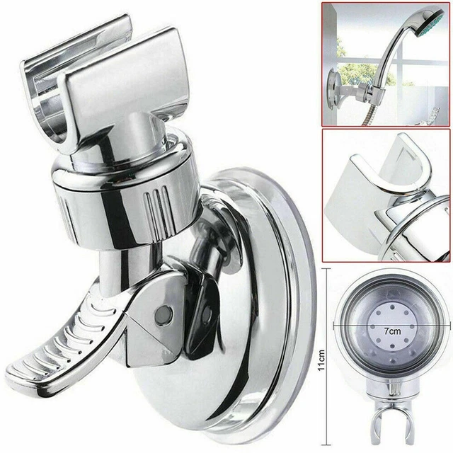 Handbrausehalterung Selbstklebend – Schwarz, Verstellbar, Für Duschkopf Und Bidet
