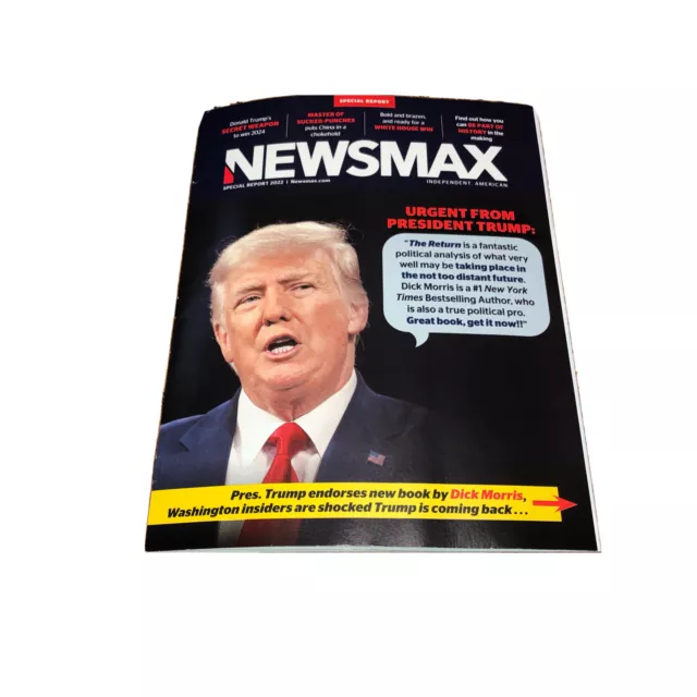 FALL 2022 NEWSMAX Special Report Magazine Fall Elections Trump Cover £6