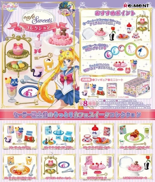 Re-Ment Sailor Moon Crystal Cafe Sweets Set Dollhouse Miniature