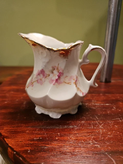 vintage floral creamer