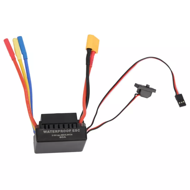 Controlador de velocidad eléctrico ESC 60A impermeable sin escobillas para automóvil de radiocontrol SCX10 1/10 .G