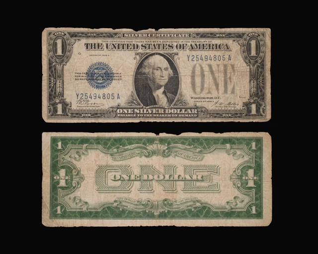 1928-A $1 Funnyback Silver Certificate Note - Fr. 1601