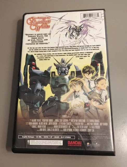 GUNDAM WING ENDLESS Waltz - Anime Vhs Tape (English Dubbed) Clamshell