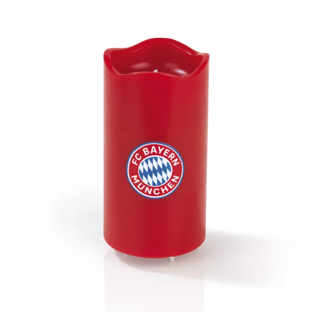 FC BAYERN MÜNCHEN FCB LED-Echtwachskerze mit rotierender Logo Projektion